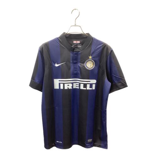 インテル (インテル・ミラノ) サッカーユニフォーム 532844-411 13-14ホーム オーセンティック 【55】長友佑都 メンズ SIZE L ネイビー×ブラック