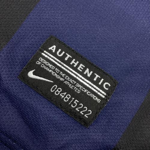 インテル (インテル・ミラノ) サッカーユニフォーム 532844-411 13-14ホーム オーセンティック 【55】長友佑都 メンズ SIZE L ネイビー×ブラック