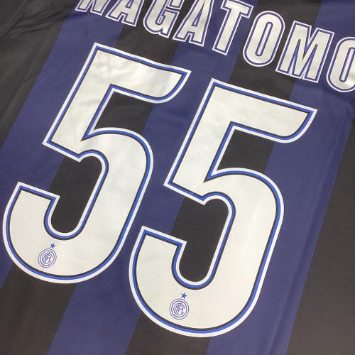 インテル (インテル・ミラノ) サッカーユニフォーム 532844-411 13-14ホーム オーセンティック 【55】長友佑都 メンズ SIZE L ネイビー×ブラック