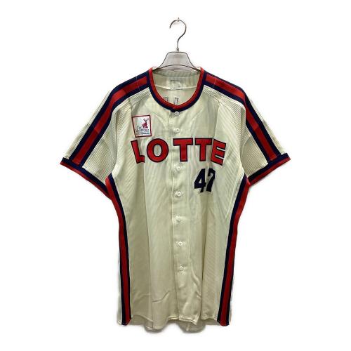 千葉ロッテマリーンズ (チバロッテマリーンズ) 47 手嶌智 2008年 ロッテサマー オリオンズ復刻 応援グッズ ベージュ