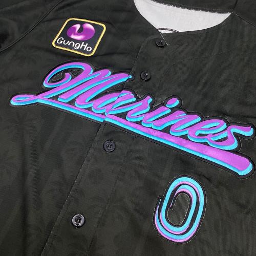 千葉ロッテマリーンズ (チバロッテマリーンズ) ブラックサマー2025 応援グッズ 12JRMM9400 【0】荻野貴司 Lサイズ ブラック