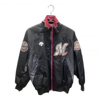 千葉ロッテマリーンズ (チバロッテマリーンズ) 2005 アジアチャンピオンワッペン 応援グッズ 誠 Mサイズ ブラック