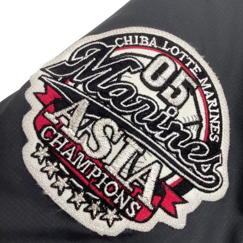 千葉ロッテマリーンズ (チバロッテマリーンズ) 2005 アジアチャンピオンワッペン 応援グッズ 誠 Mサイズ ブラック