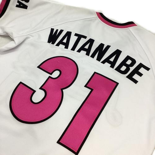 千葉ロッテマリーンズ (チバロッテマリーンズ) 31 渡辺俊介 応援グッズ 2011千葉移転20周年記念初代マリーンズ復刻 Sサイズ ホワイト