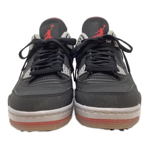 NIKE (ナイキ) ゴルフシューズ CU9981-002 Air Jordan 4 Golf Bred メンズ SIZE 27cm ブラック