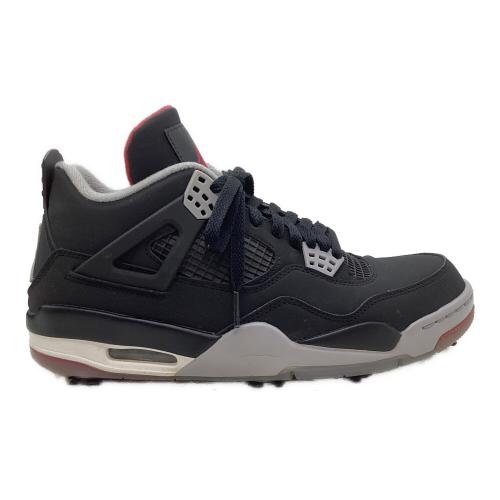 NIKE (ナイキ) ゴルフシューズ CU9981-002 Air Jordan 4 Golf Bred メンズ SIZE 27cm ブラック