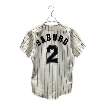 千葉ロッテマリーンズ (チバロッテマリーンズ) 2 サブロー(大村 三郎) 応援グッズ 2000年選手支給ユニフォーム ホワイト