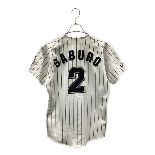 千葉ロッテマリーンズ (チバロッテマリーンズ) 2 サブロー(大村 三郎) 応援グッズ 2000年選手支給ユニフォーム ホワイト