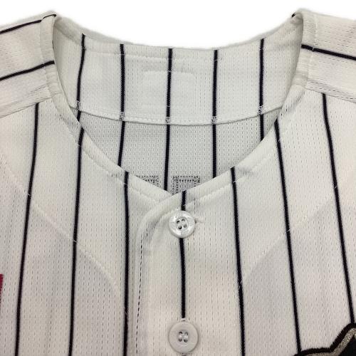 千葉ロッテマリーンズ (チバロッテマリーンズ) 52 塀内久雄 応援グッズ 2006年選手支給ユニフォーム アジアチャンピオンワッペン付 ホワイト