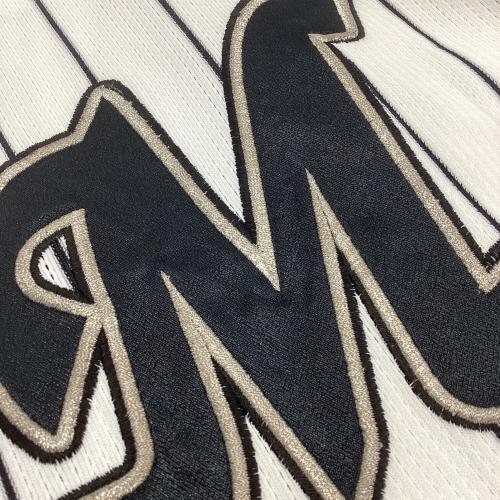 千葉ロッテマリーンズ (チバロッテマリーンズ) 52 塀内久雄 応援グッズ 2006年選手支給ユニフォーム アジアチャンピオンワッペン付 ホワイト