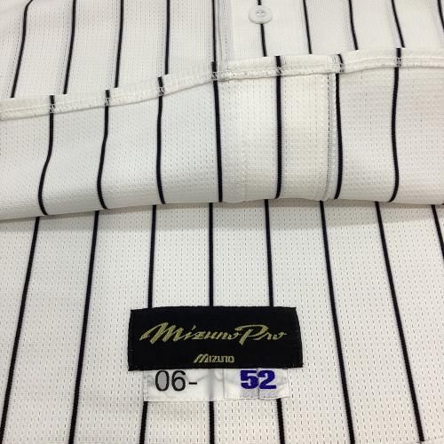 千葉ロッテマリーンズ (チバロッテマリーンズ) 52 塀内久雄 応援グッズ 2006年選手支給ユニフォーム アジアチャンピオンワッペン付 ホワイト