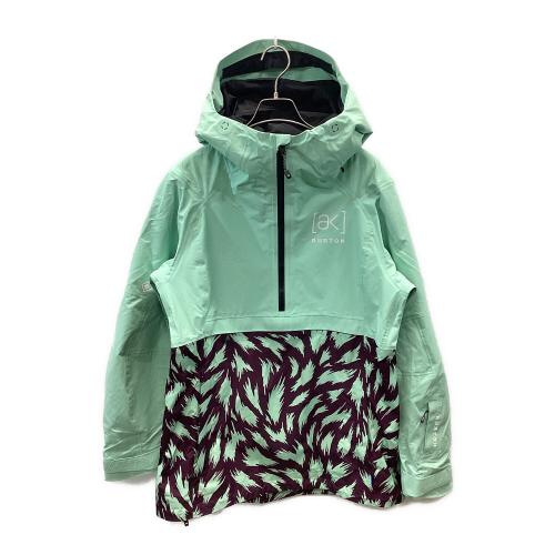 ak BURTON (エーケー バートン) KIMMY GORE-TEX 2L スノーボードウェア(ジャケット) 24-25モデル レディース SIZE M ミントグリーン×ブラウン
