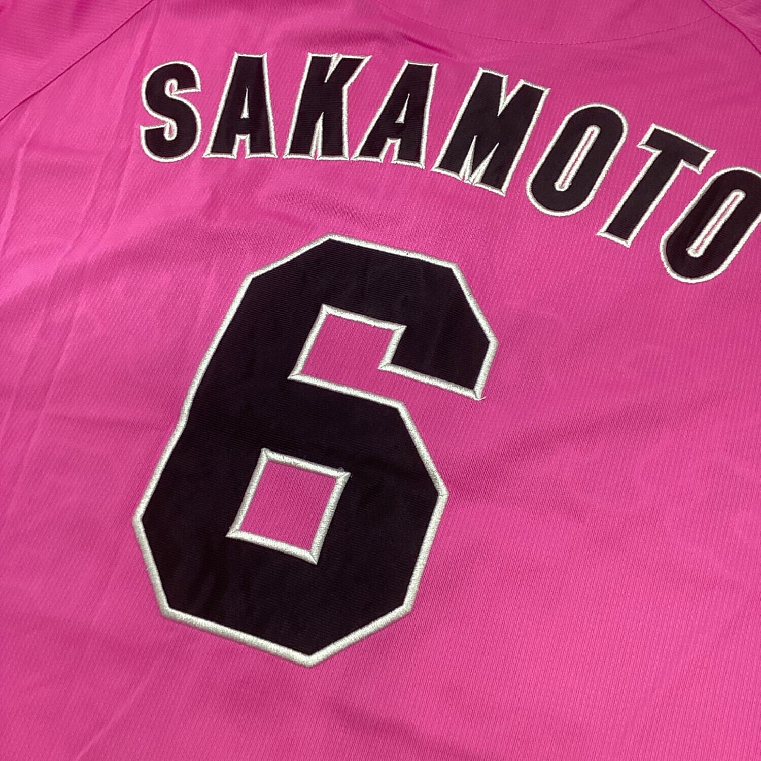 坂本勇人GIANTS ユニフォーム 6ピンク Lサイズ 読売ジャイアンツ (ヨミウリジャイアンツ) 応援グッズ 【6】坂本勇人 L