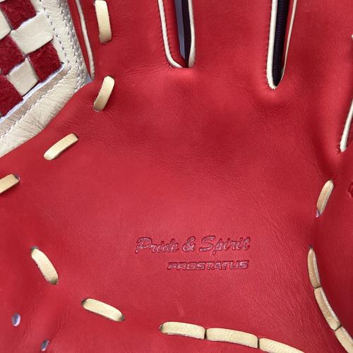 ZETT (ゼット) プロステイタス 源田タイプ 軟式グローブ BRGB32450 レッド×ブラック