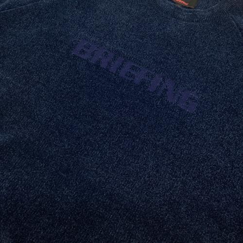 BRIEFING (ブリーフィング) セーター ゴルフウェア(トップス) BRG253M48 モールヤーン ロゴ クルーネック セーター メンズ SIZE M ネイビー