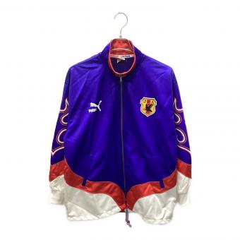 日本代表 (ニホンダイヒョウ) 1996年トレーニングジャージ上下セット サッカーユニフォーム 炎 PUMA製 ブルー※コレクションアイテム