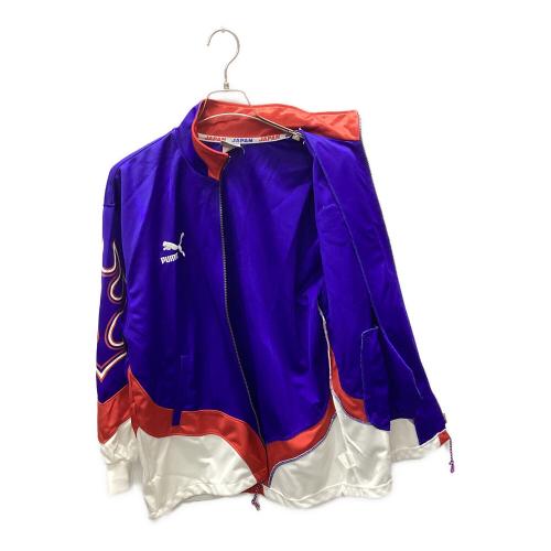 日本代表 (ニホンダイヒョウ) 1996年トレーニングジャージ上下セット サッカーユニフォーム 炎 PUMA製 ブルー※コレクションアイテム