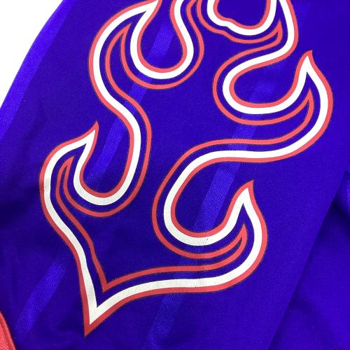 日本代表 (ニホンダイヒョウ) 1996年トレーニングジャージ上下セット サッカーユニフォーム 炎 PUMA製 ブルー※コレクションアイテム