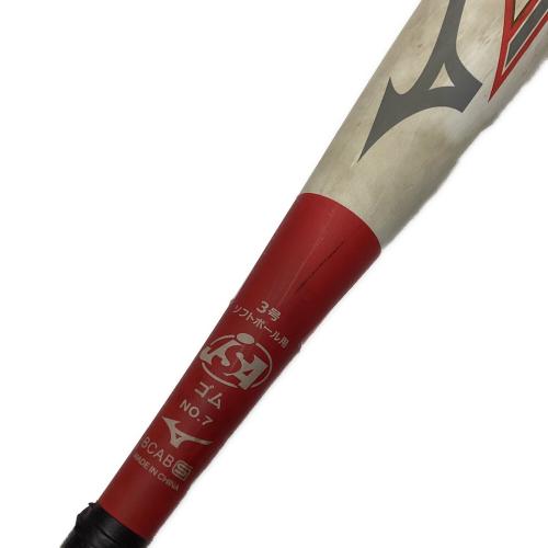 MIZUNO (ミズノ) AX4 ソフトボール用バット 1CJFS326 @3号 84cm レッドｘホワイト