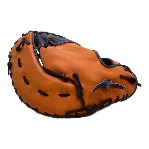 GECKO (ゲッコー) 軟式グローブ 収納袋付 ネイビー×オレンジ