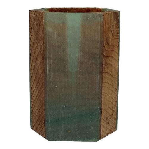 KI-no ランタンアクセサリー スカイブルー×ブラウン Kn2A Kn Stripe Amber