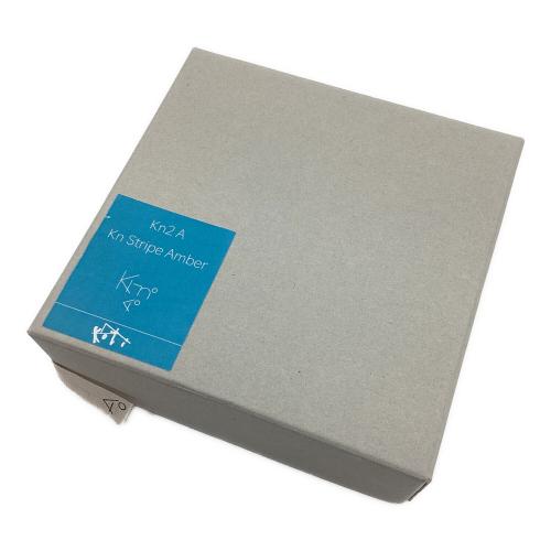 KI-no ランタンアクセサリー スカイブルー×ブラウン Kn2A Kn Stripe Amber