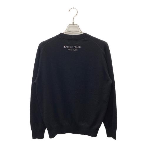 MASTER BUNNY EDITION (マスターバニーエディション) セーター ゴルフウェア(トップス) 758-5270001 カシミヤ100% 2025モデル メンズ SIZE M ブラック