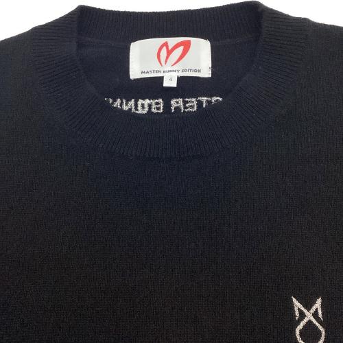 MASTER BUNNY EDITION (マスターバニーエディション) セーター ゴルフウェア(トップス) 758-5270001 カシミヤ100% 2025モデル メンズ SIZE M ブラック
