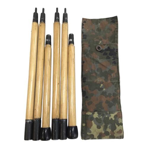 東ドイツ軍 (ヒガシドイツグン) ソロテント カモ柄 シートリペア跡・焚き火臭・キズ・ヨゴレ有 2枚セット カモ柄