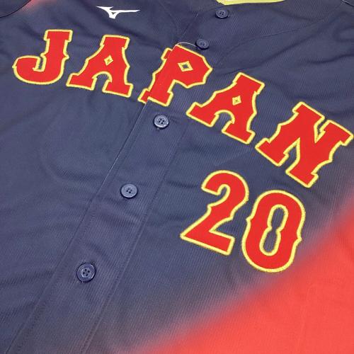 日本代表(侍ジャパン) (ニホンダイヒョウ(サムライジャパン)) 応援グッズ 【20】周東佑京 Mサイズ ネイビー 2026年WBC レプリカユニフォーム　未使用品