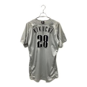 千葉ロッテマリーンズ (チバロッテマリーンズ) 28 菊池吏玖 サイン入りNECユニフォーム 応援グッズ マリーンズ・メモラビア証明書付 グレー