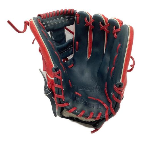 Wilson (ウィルソン) ワナビーヒーロー 軟式グローブ RHI86H @ レッド×グレー