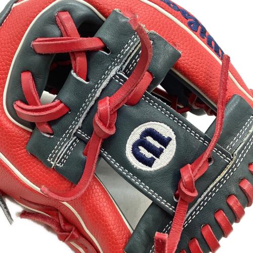 Wilson (ウィルソン) ワナビーヒーロー 軟式グローブ RHI86H @ レッド×グレー