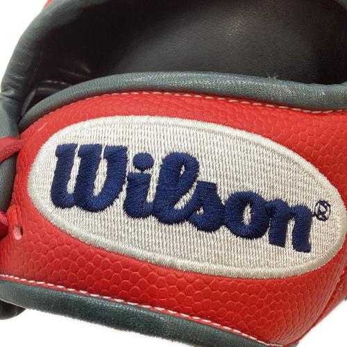 Wilson (ウィルソン) ワナビーヒーロー 軟式グローブ RHI86H @ レッド×グレー