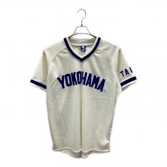 横浜DeNAベイスターズ (ヨコハマディーエヌエーベイスターズ) 応援グッズ 大洋ホエールズ復刻 ホーム DeNA5周年記念タグ SIZE L ホワイト