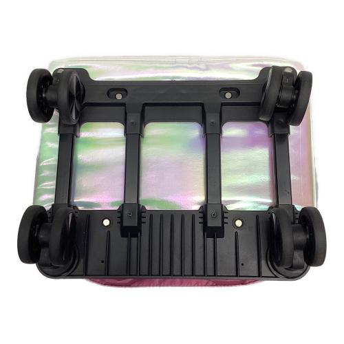 M U SPORTS (エムユースポーツ) ゴルフバッグ 703R6234 25年モデル ホワイト ホログラムオーロラデザイン キャリーバッグ