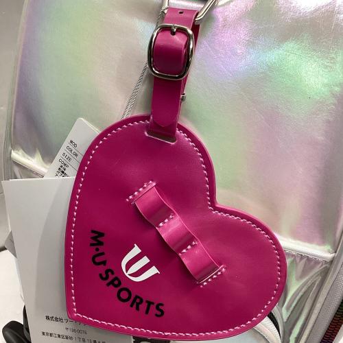 M U SPORTS (エムユースポーツ) ゴルフバッグ 703R6234 25年モデル ホワイト ホログラムオーロラデザイン キャリーバッグ