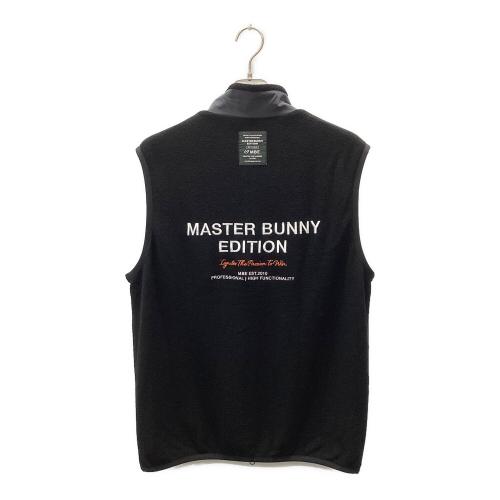 MASTER BUNNY EDITION (マスターバニーエディション) ベスト ゴルフウェア(トップス) 758-4258001 毛混ブークレフルジップベスト メンズ SIZE LL ブラック