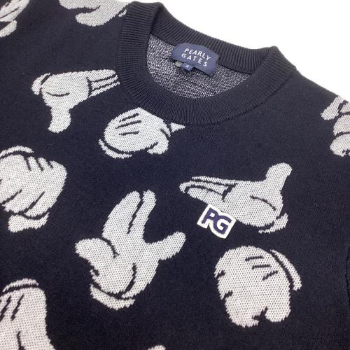 PEARLY GATES (パーリーゲイツ) セーター ゴルフウェア(トップス) 055-1270014 ミッキー レディース SIZE L ネイビー×ホワイト