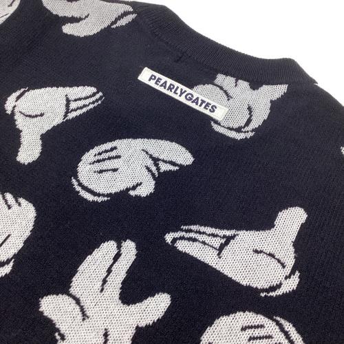 PEARLY GATES (パーリーゲイツ) セーター ゴルフウェア(トップス) 055-1270014 ミッキー レディース SIZE L ネイビー×ホワイト