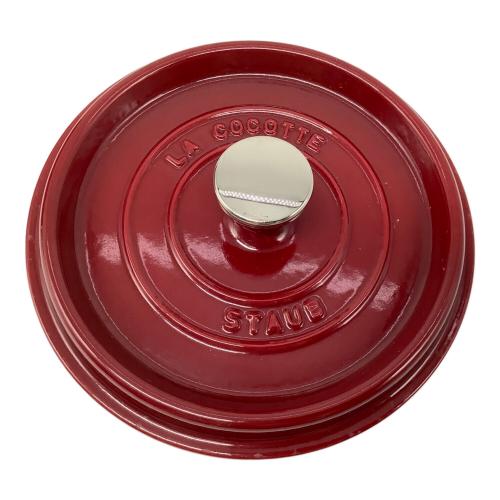 Staub (ストウブ) 両手鍋 レッド LA COCOTTE