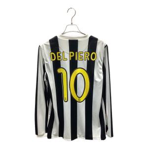 ユベントス サッカーユニフォーム 361664-010 09/10 ホーム 長袖 メンズ SIZE M ホワイト×ブラック