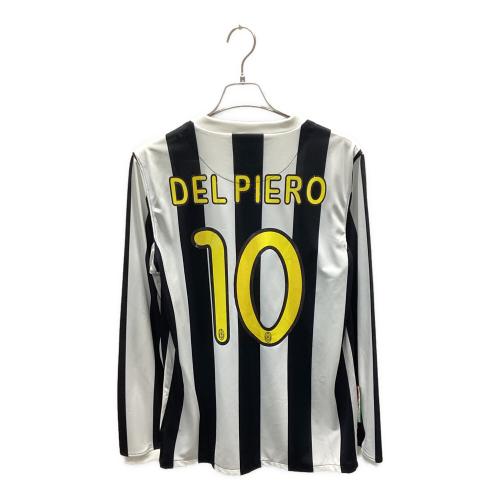 ユベントス サッカーユニフォーム 361664-010 09/10 ホーム 長袖 メンズ SIZE M ホワイト×ブラック