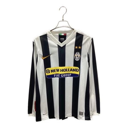 ユベントス サッカーユニフォーム 361664-010 09/10 ホーム 長袖 メンズ SIZE M ホワイト×ブラック