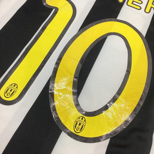 ユベントス サッカーユニフォーム 361664-010 09/10 ホーム 長袖 メンズ SIZE M ホワイト×ブラック