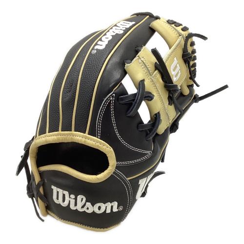 Wilson (ウィルソン) ワナビーヒーロー デュアル 軟式グローブ RHL1723H @ ブラック×ベージュ
