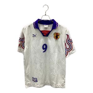日本代表 (ニホンダイヒョウ) サッカーユニフォーム 96-97炎 アウェイユニフォーム PUMA時代 メンズ SIZE XL ホワイト