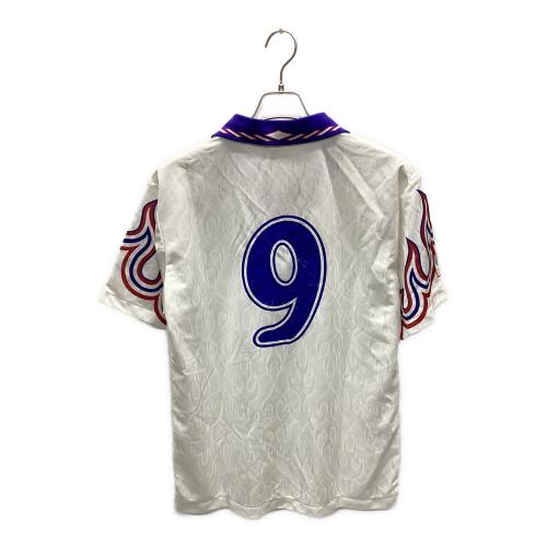 日本代表 (ニホンダイヒョウ) サッカーユニフォーム 96-97炎 アウェイユニフォーム PUMA時代 メンズ SIZE XL ホワイト