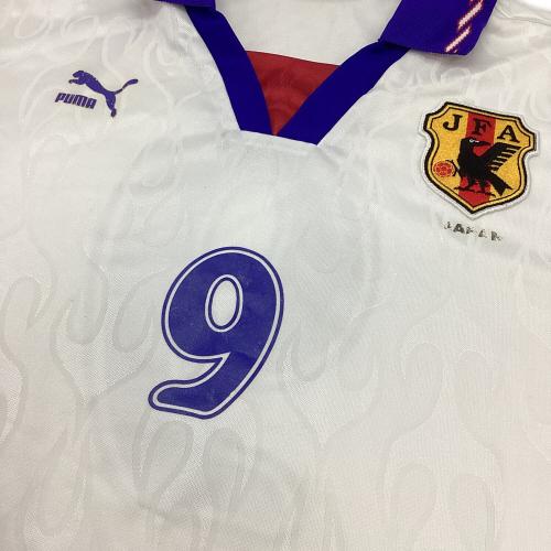 日本代表 (ニホンダイヒョウ) サッカーユニフォーム 96-97炎 アウェイユニフォーム PUMA時代 メンズ SIZE XL ホワイト