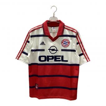 バイエルン・ミュンヘン サッカーユニフォーム 98-00 ビジターユニフォーム イングランド製 メンズ SIZE L レッドｘホワイト
